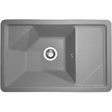 Гранітна кухонна мийка Valetti Europe модель №64 сіра 72*46
