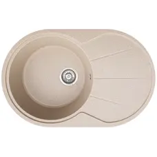 Гранітна кухонна раковина Valetti EcoLine модель №18 бежева 78*50