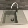 Кухонная гранитная мойка Valetti Premium модель №28 ​​серая 62 * 50