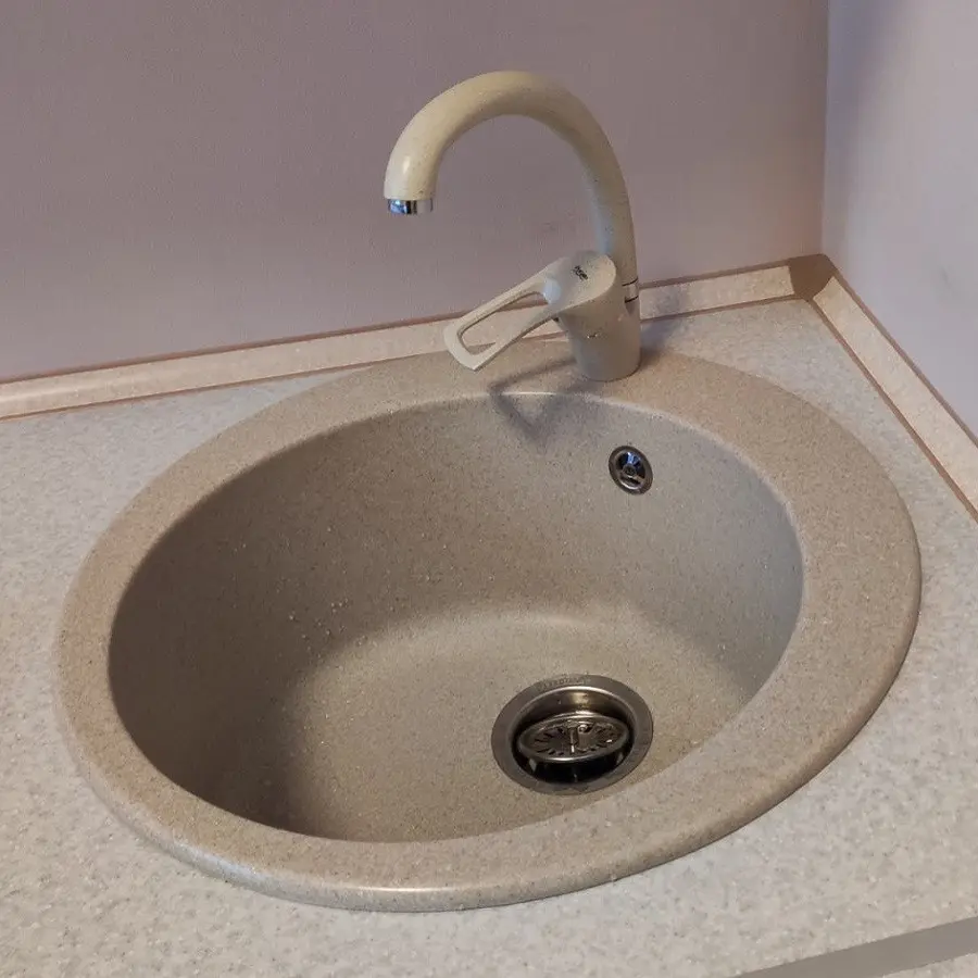 Гранитная кухонная мойка Valetti Europe модель №7 бежевая 500