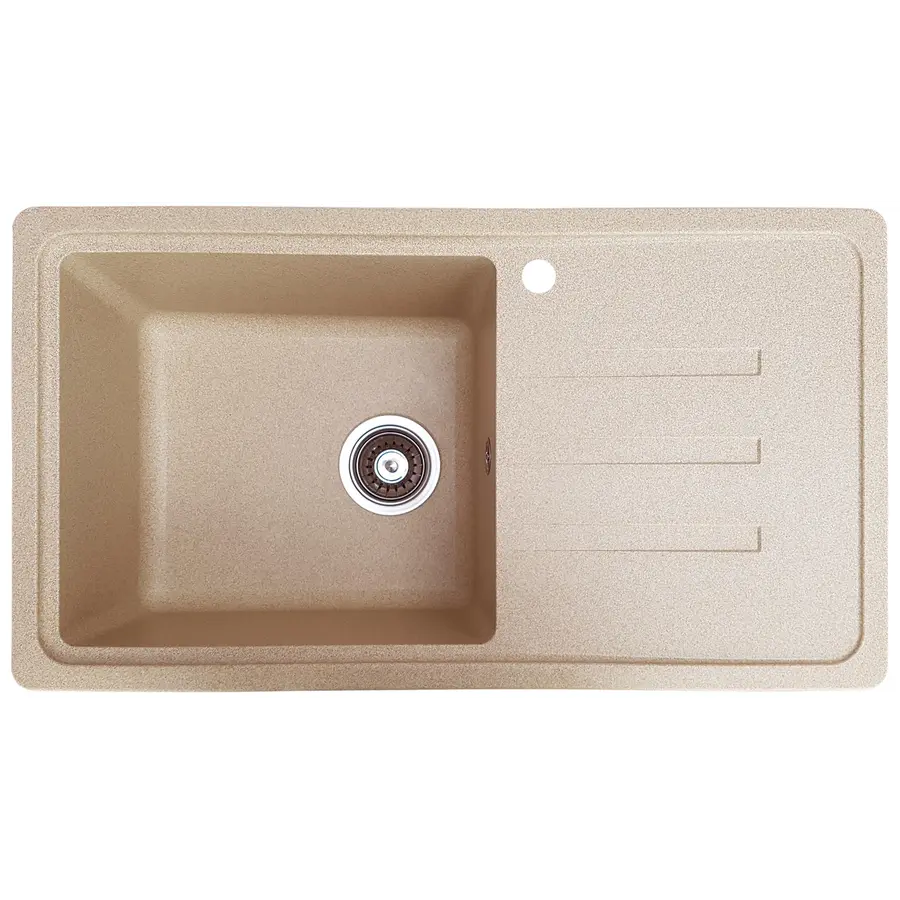 Гранітна кухонна мийка Valetti 36R 435x780 мм