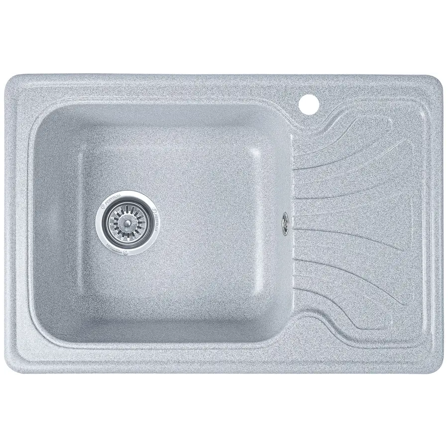 Гранітна кухонна мийка EcoLine 10R 640x440мм Сірий