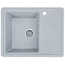 Гранітна кухонна мийка EcoLine 28R 620x500мм Сірий