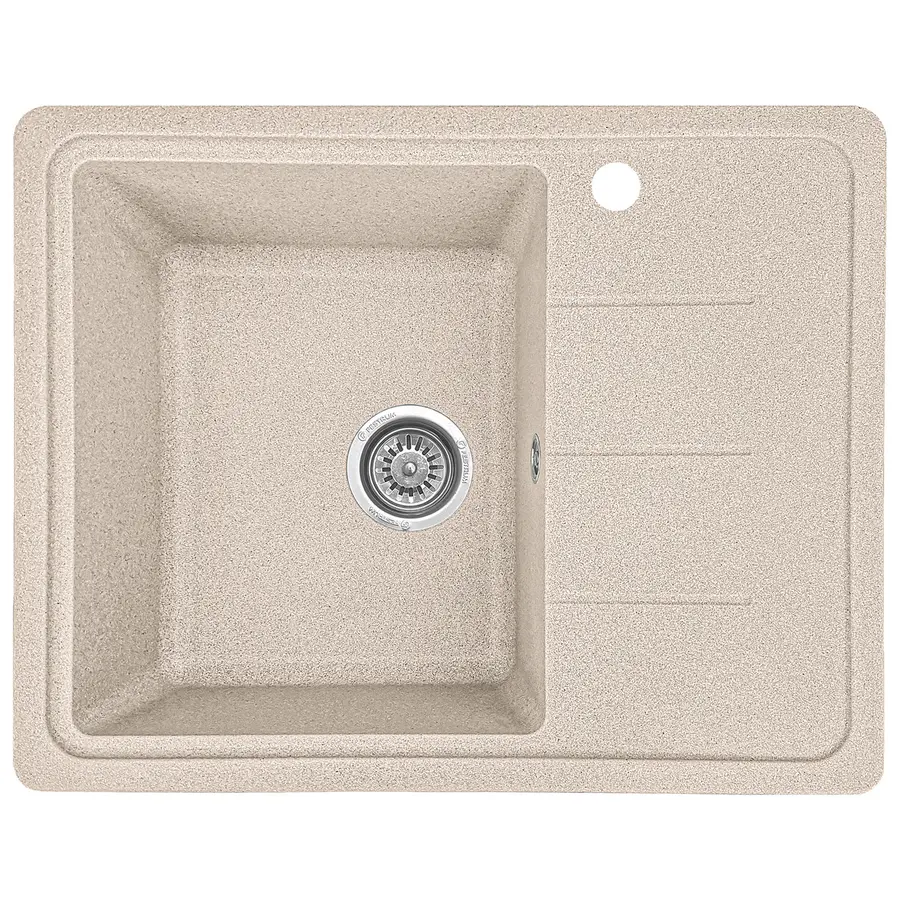 Гранітна кухонна мийка EcoLine 28R 620x500мм Сірий