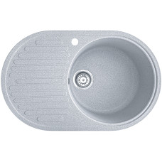 Гранітна кухонна мийка EcoLine 42L 730х460мм Сірий
