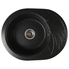 Гранітна мийка Valetti Europe модель №13 чорна 60*47