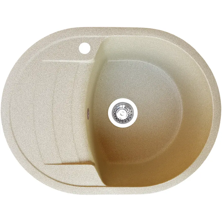 Гранитная кухонная мойка Valetti Europe модель №32 61 * 46 бежевая