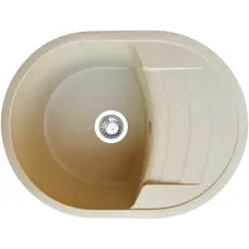 Гранітна кухонна мийка Valetti Europe модель №32 61*46 бежева