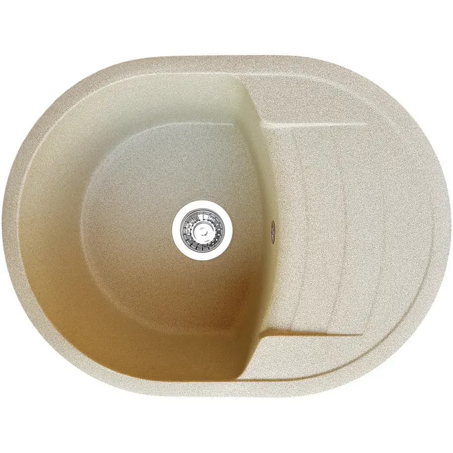 Гранитная кухонная мойка Valetti Europe модель №32 61 * 46 бежевая