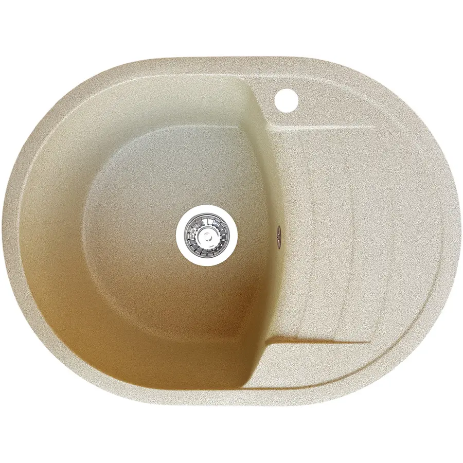 Гранитная кухонная мойка Valetti Europe модель №32 61 * 46 бежевая