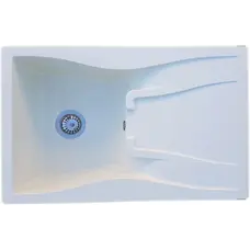 Гранітна кухонна мийка Valetti Europe модель №54 біла 79*50