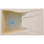 Гранітна кухонна мийка Valetti Europe модель №54 біла 79*50