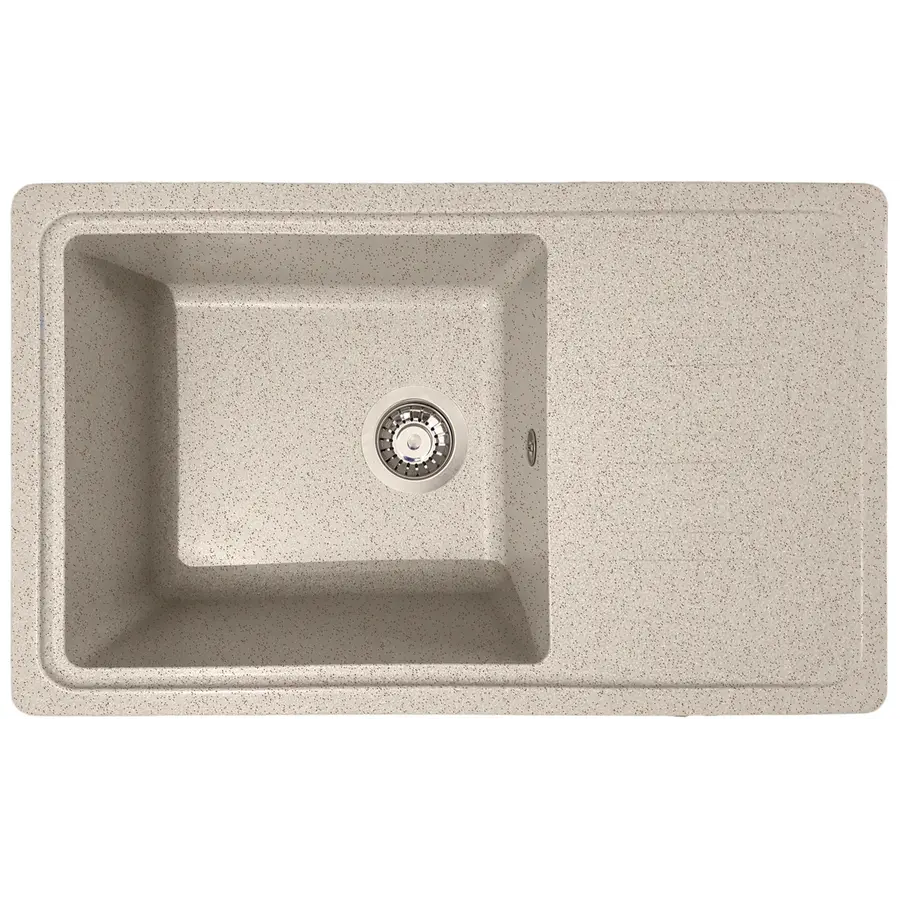 Гранітна кухонна мийка Valetti Europe модель №63 бежева 71*44