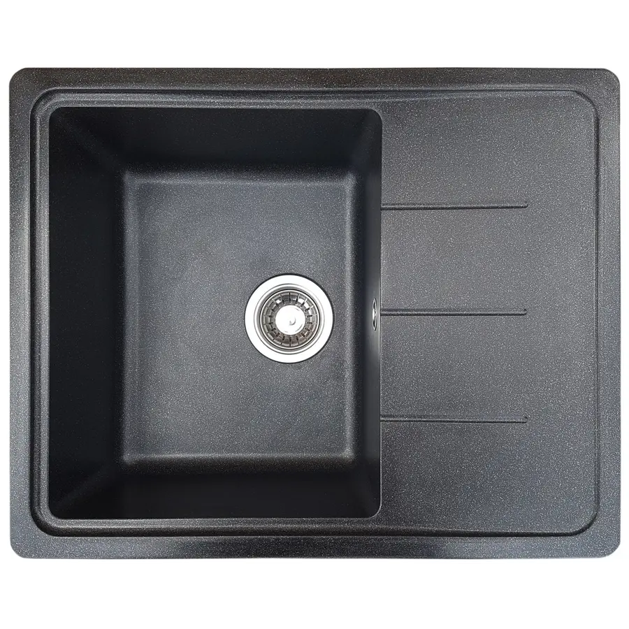 Гранітна кухонна мийка Valetti Europe модель №28 сіра 62*50
