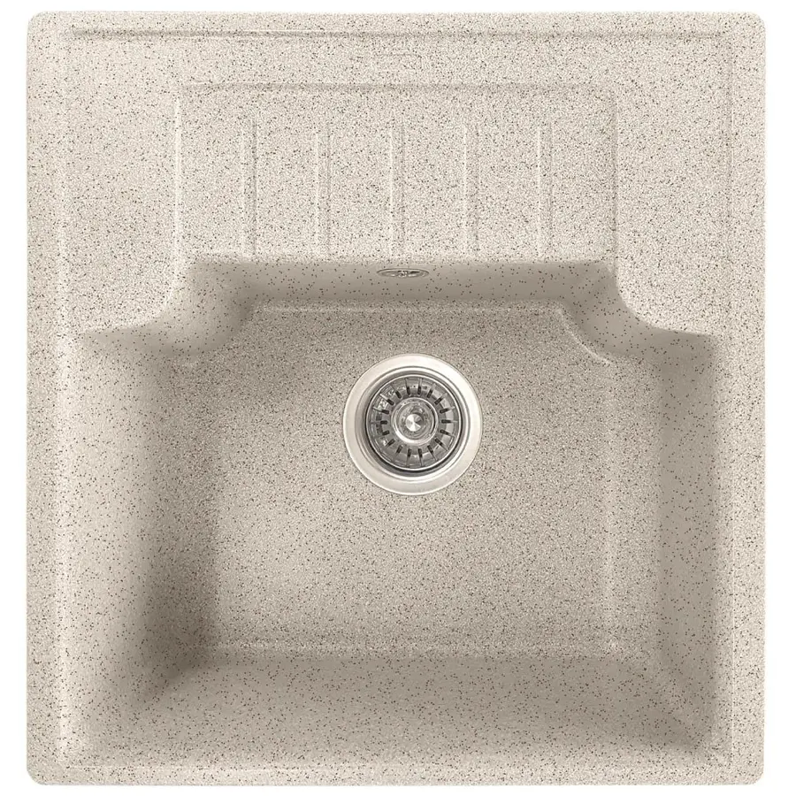 Кухонна мийка гранітна Valetti модель №71 біла 51*49