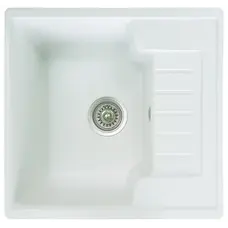 Кухонная гранитная мойка Valetti модель №71 белая 51*49