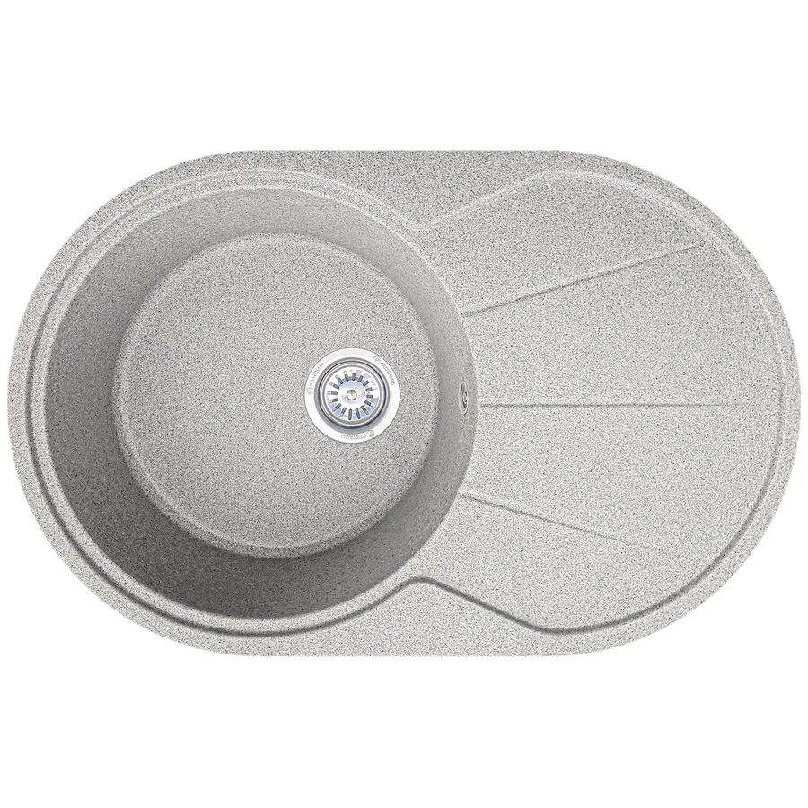 Гранитная кухонная раковина Valetti EcoLine модель №18 песочная 78 * 50