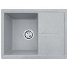 Сіра гранітна кухонна мийка Valetti Premium модель №75 гранітна 58*45