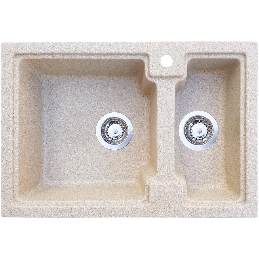 Гранітна кухонна мийка Valetti 43R 425х625 мм