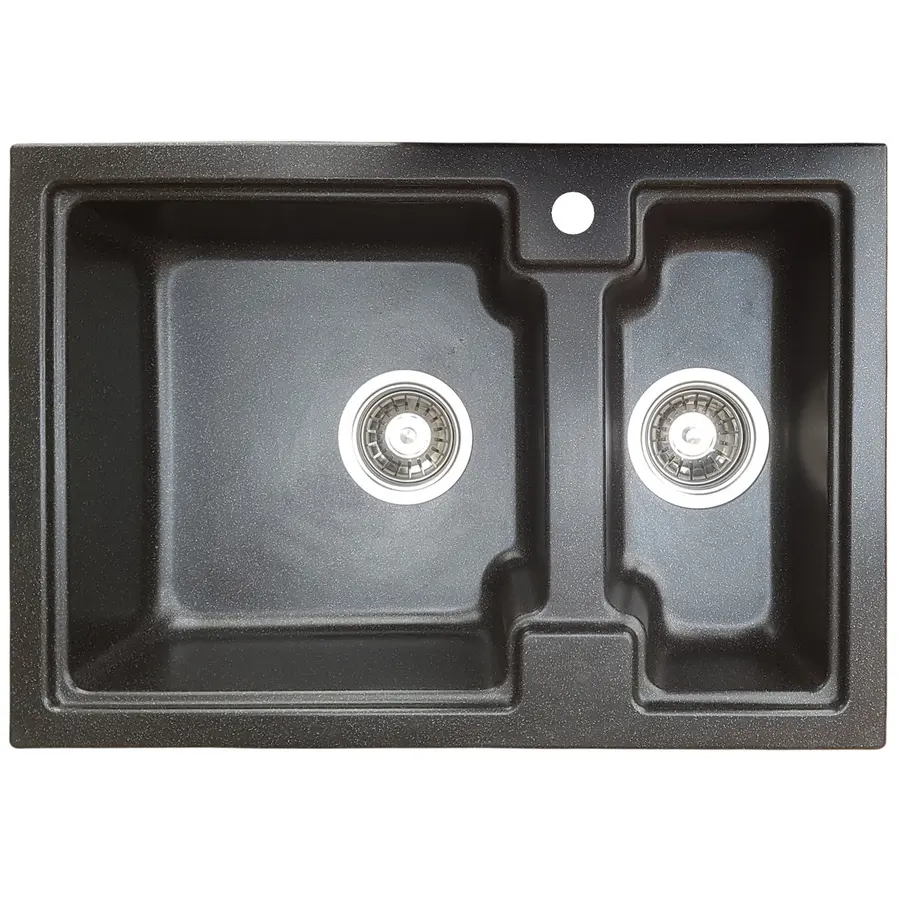 Гранітна кухонна мийка Valetti 43R 425х625 мм