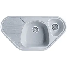 Гранітна кухонна мийка EcoLine 20N 950x500мм Сірий