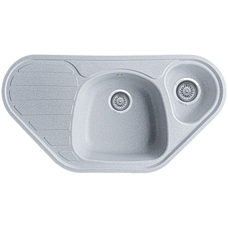 Гранітна кухонна мийка EcoLine 20N 950x500мм Сірий