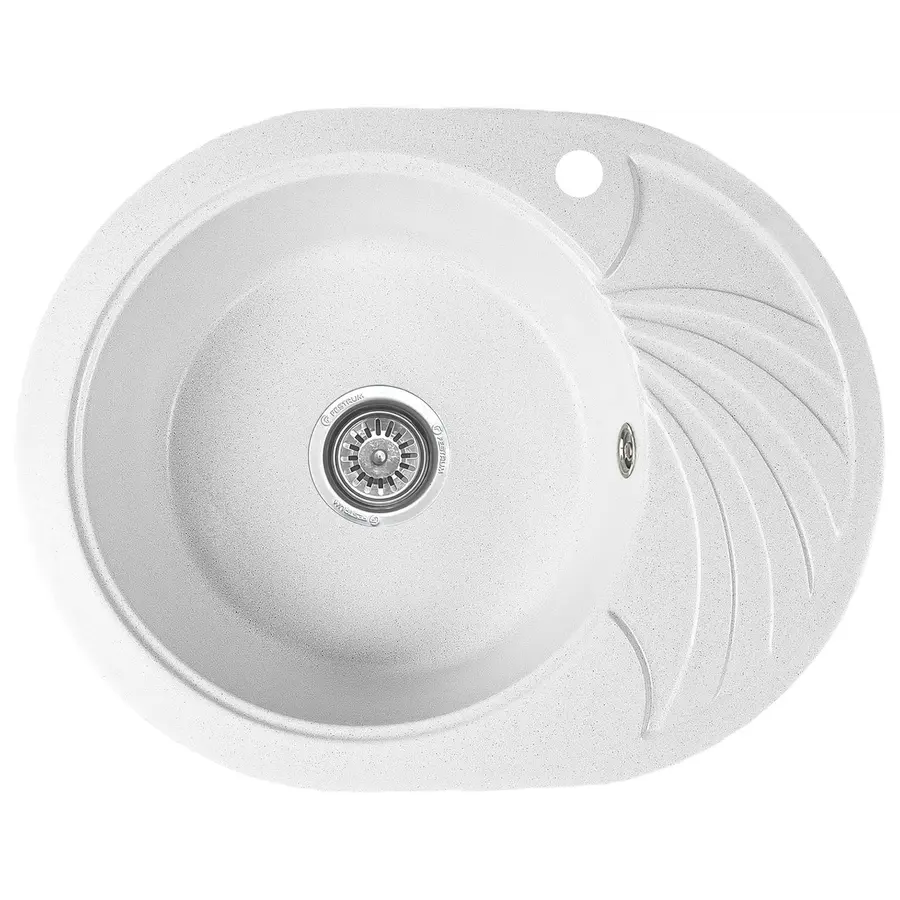 Гранітна кухонна мийка Valetti 13D 600x470мм Білий