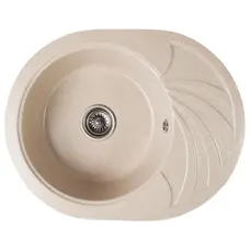 Гранітна кухонна мийка Valetti Europe модель №13 бежева 60*47