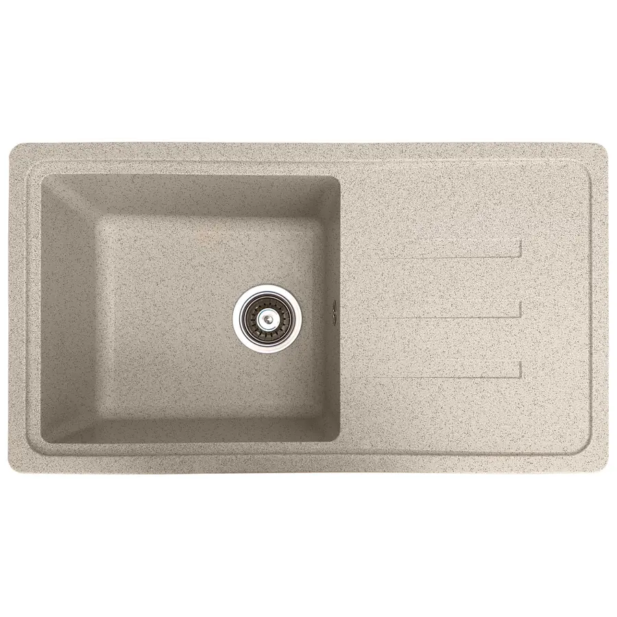 Гранитная мойка для кухни Valetti Europe модель №36 черная 78 * 44