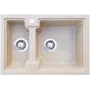 Кухонна гранітна мийка Valetti Europe модель №43 бежева 62*42