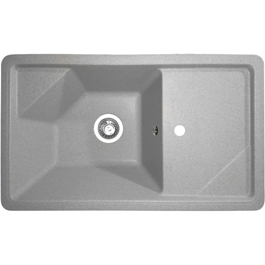 Гранитная кухонная мойка Valetti Europe модель №58 серая 78 * 46