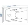 Гранитная кухонная мойка Valetti Europe модель №54 терра 79 * 50