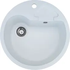 Кухонная гранитная мойка Valetti Europe модель №68 белая 510