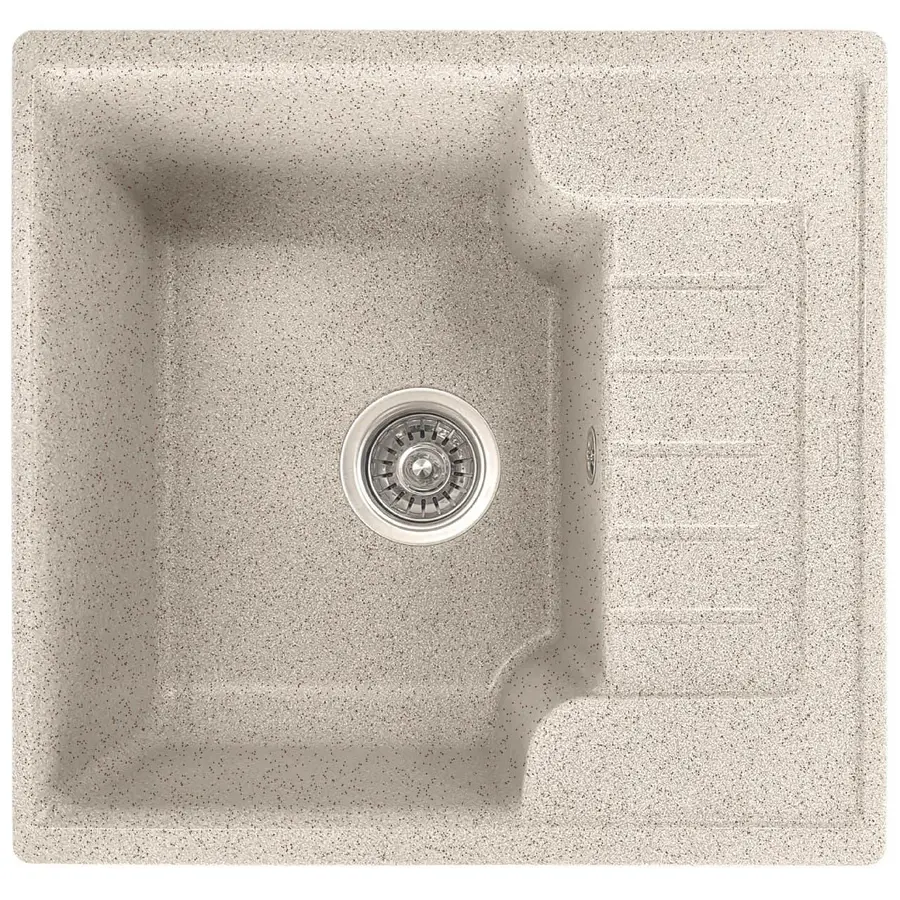 Гранитная кухонная мойка Valetti Europe модель №71 серая 51 * 50