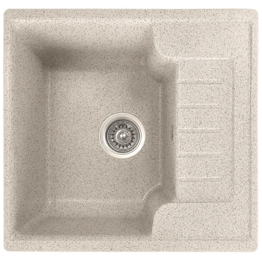 Гранітна кухонна мийка Valetti Europe модель №71 прямокутної форми. Колір бежевий.