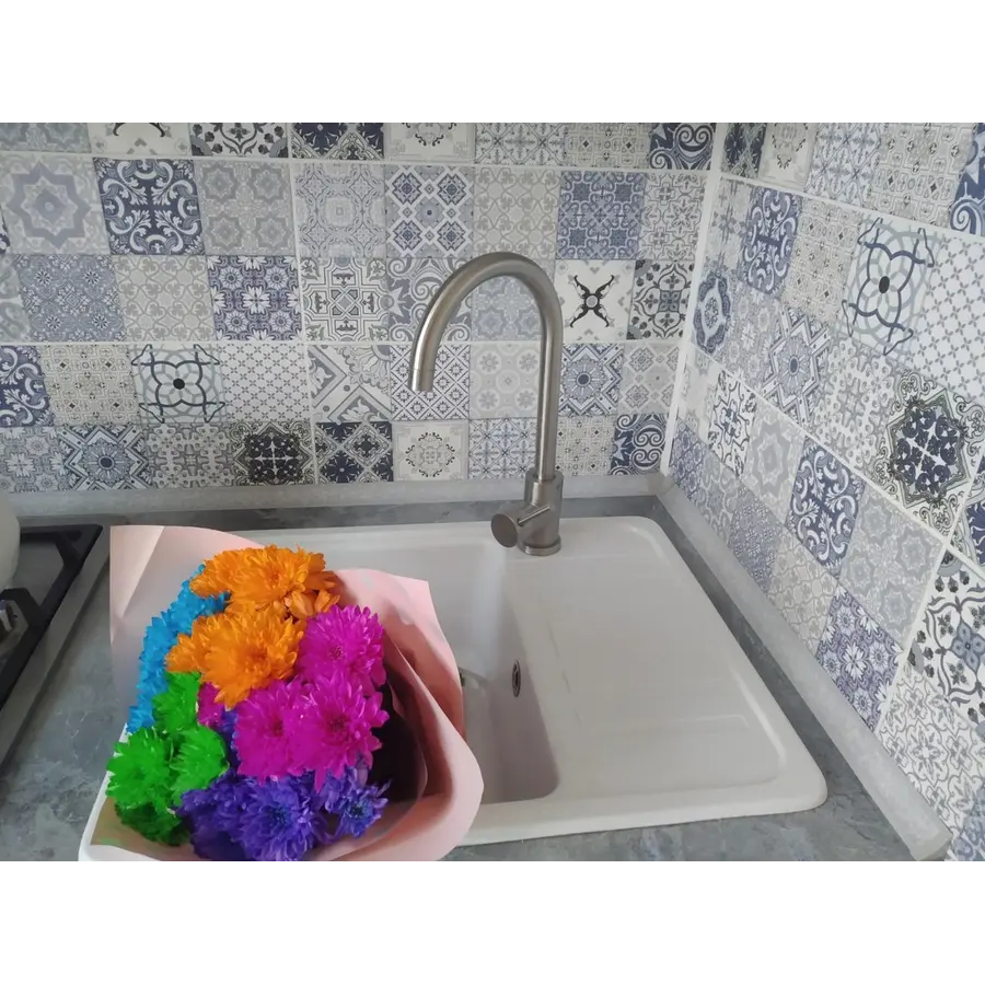 Гранитная кухонная мойка Valetti Europe модель №9 белый 57 * 46