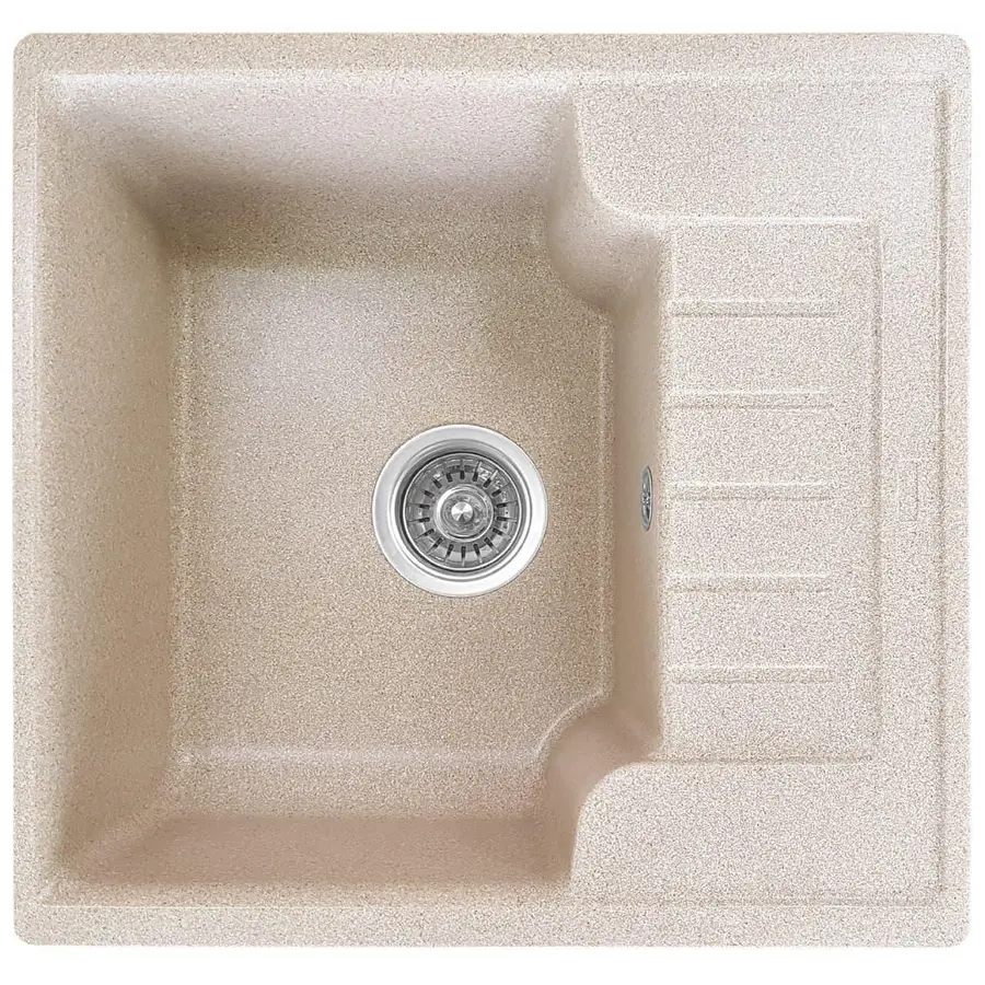 Гранитная кухонная мойка Valetti Europe модель №71 прямоугольной формы. Цвет бежевый.