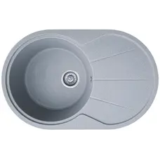 Гранітна кухонна раковина Valetti EcoLine модель №18 сіра 78*50