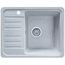 Гранітна кухонна мийка EcoLine 9L 570x460мм Сірий