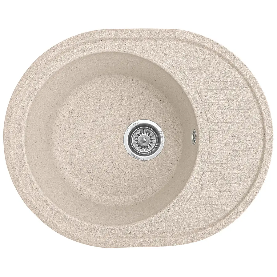 Гранітна кухонна мийка EcoLine 23N 610x500мм