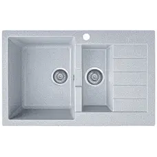 Гранітна кухонна мийка EcoLine 29R 785x495мм Сірий