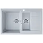 Гранітна кухонна мийка EcoLine 29R 785x495мм Сірий
