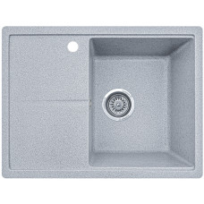 Гранітна кухонна мийка EcoLine 75L 585х445мм Сірий