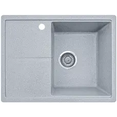 Гранітна кухонна мийка EcoLine 75L 585х445мм Сірий