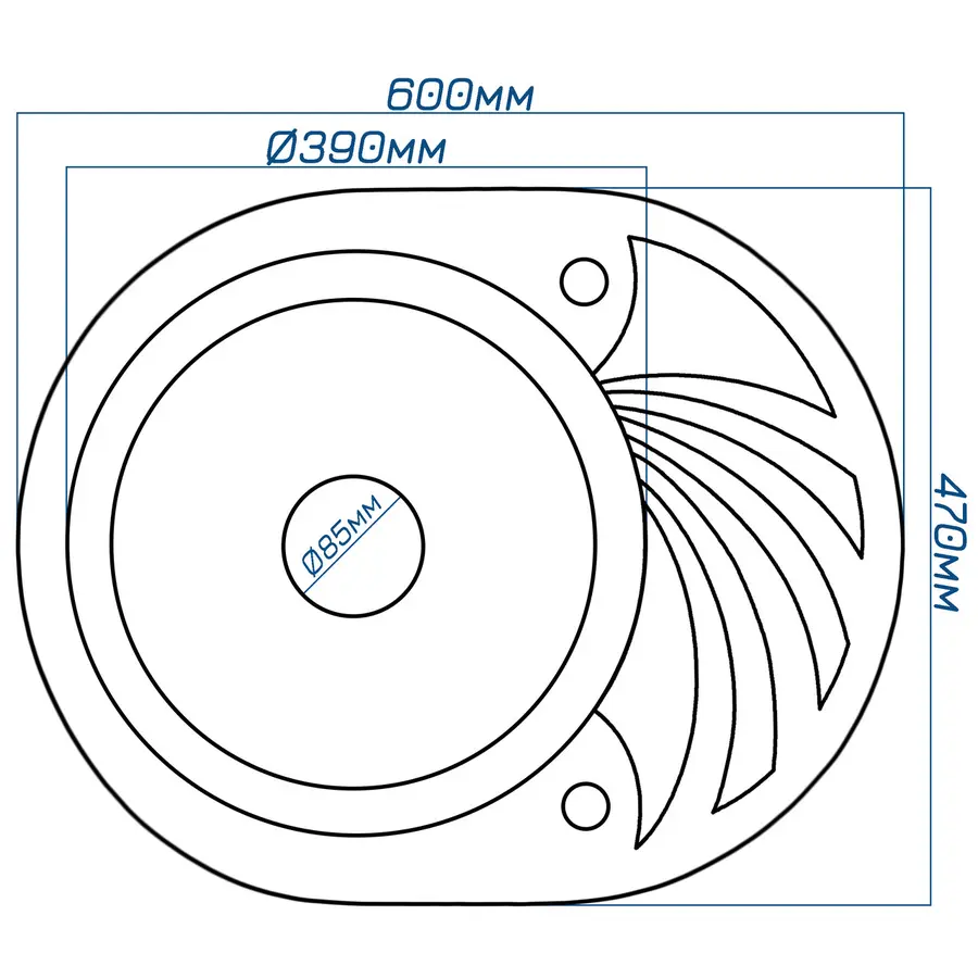 Гранітна кухонна мийка Valetti 13D 600x470мм Бежевий