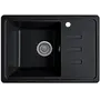 Гранітна кухонна мийка Valetti 35R 620x435мм Чорний
