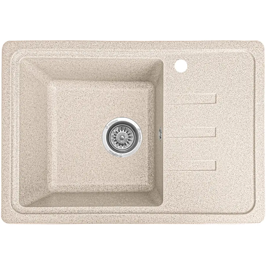 Гранітна кухонна мийка Valetti 35R 620x435мм Чорний