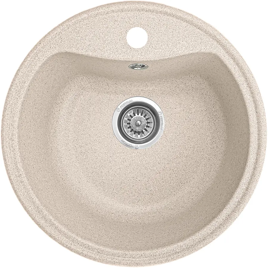 Гранітна кухонна мийка Valetti 3S 495мм Бежевий