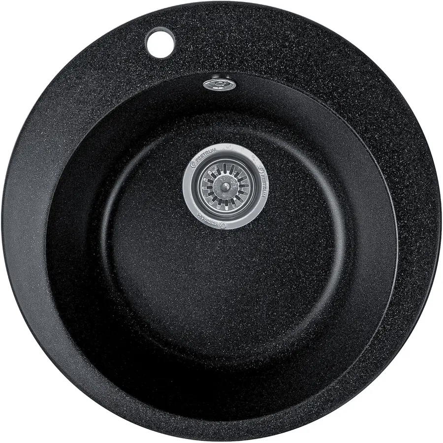 Гранітна кухонна мийка Valetti 7S 500мм Чорний