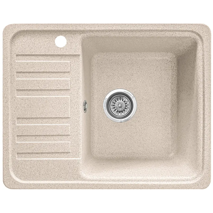 Гранітна кухонна мийка Valetti 9R 570x460мм Бежевий